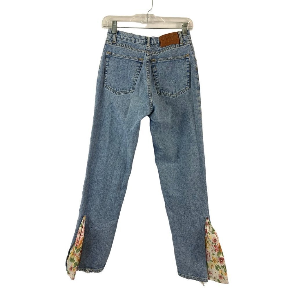 Esprit Women's Flare Floral Bottom Jeans